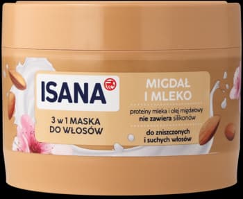 maska do włosów, odbudowa i wygładzenie, Mleko migdałowe
