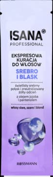 kuracja do włosów, ekspresowa, do włosów białych, szarych i blond, Srebro i Połysk