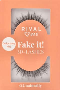 Fake it! zestaw, sztuczne rzęsy + klej, nr 02 Naturally