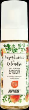 Brzoskwinia & Kolendra szampon do włosów w piance, delikatny, od 1 m-ca życia