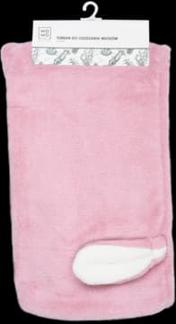 Bath & home turban do osuszania włosów, Różowy, Uszy
