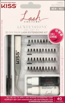 Lash Couture Luxtensions Collection zestaw sztuczne rzęsy kępki + klej + szczoteczka + pęseta + zmywacz do kleju