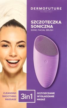 szczoteczka soniczna do twarzy, 3w1, Fioletowa