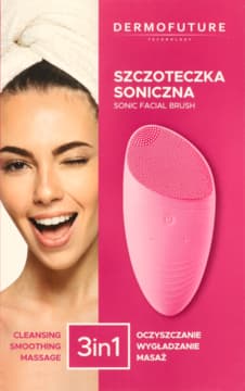 szczoteczka soniczna do twarzy, 3w1, Różowa