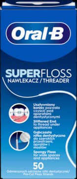SuperFloss nić dentystyczna z nawlekaczem