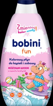 Fun płyn do kąpieli i zabawy, kolorowy, Różowa woda