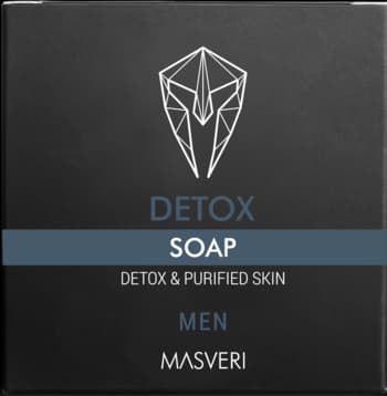 Men Detox mydło w kostce do rąk i ciała, oczyszczające