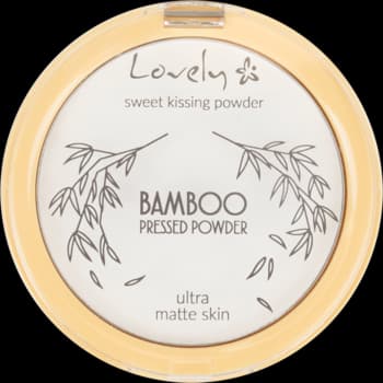 Bamboo puder do twarzy, prasowany, matujący, bambusowy, Transparentny