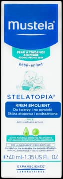 Stelatopia krem do twarzy i na powieki emolientowy, od 1. dnia życia, skóra atopowa i podrażniona