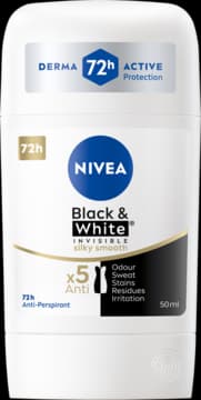 Black & White Invisible antyperspirant w sztyfcie, dla kobiet, 72h, Silky Smooth