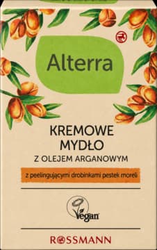 mydło w kostce, peelingujące, Olejek Arganowy i Pestki Moreli