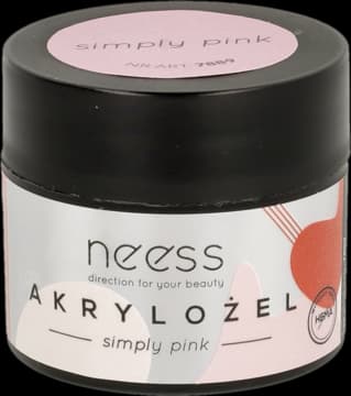 akrylożel do przedłużania paznokci, budujący, Simply Pink