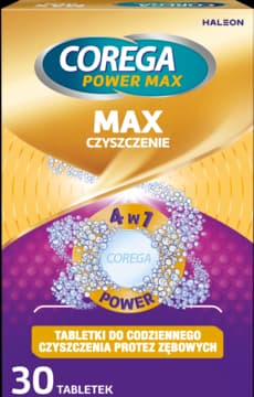 Power Max tabletki do czyszczenia protez zębowych