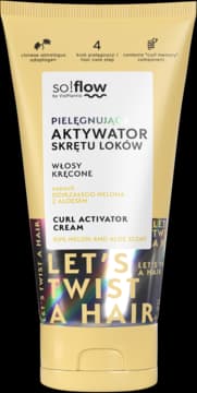 aktywator skrętu loków, włosy kręcone, zapach dojrzałego melona z aloesem