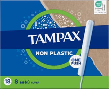 tampony higieniczne z aplikatorem bez plastiku, Super