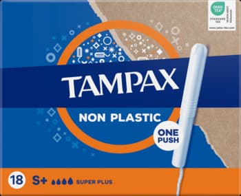 tampony higieniczne z aplikatorem, bez plastiku, Super Plus