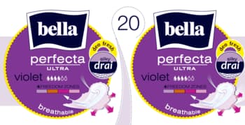 Perfecta Ultra Violet podpaski higieniczne, ze skrzydełkami, ultracienkie