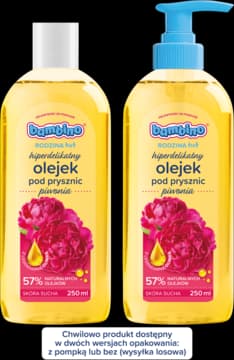 Rodzina olejek pod prysznic, hiperdelikatny, Piwonia