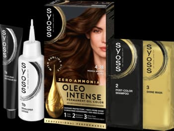 Oleo Intense farba do włosów, trwała, bez amoniaku, nr 4-18 Mokka