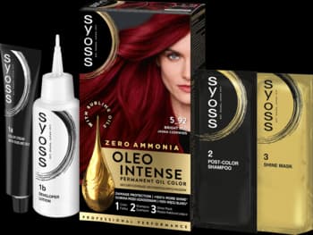 Oleo Intense farba do włosów, trwała, bez amoniaku, nr 5-92 Jasna Czerwień