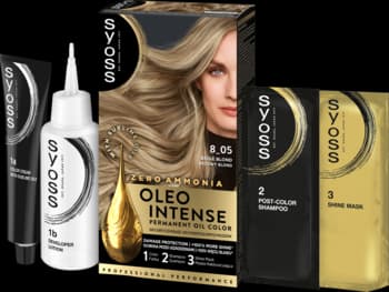 Oleo Intense farba do włosów, trwała, bez amoniaku, nr 8-05 Beżowy Blond
