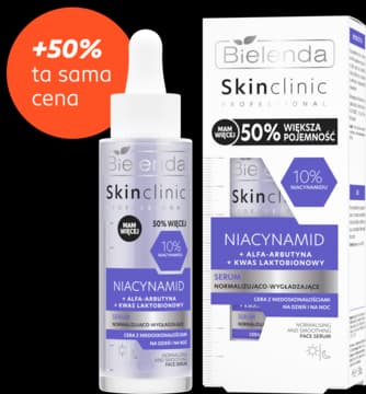 Skin Clinic Professional Niacynamid serum do twarzy, normalizująco-wygładzające, na dzień i na noc