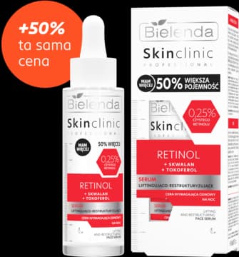 Skin Clinic Professional Retinol serum do twarzy, liftingująco-restrukturyzujące, na noc