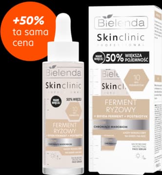 Skin Clinic Professional Ferment Ryżowy serum do twarzy, chroniące mikrobiom, na dzień i na noc