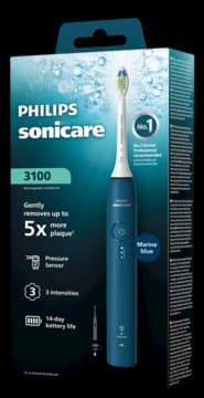 Sonicare 3100 szczoteczka do zębów, soniczna, Marine Blue, H/24