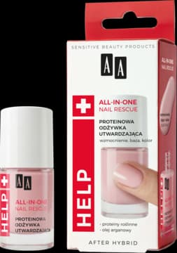 Help Nail Rescue All-In-One — proteinowa odżywka utwardzająca do paznokci