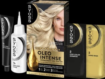 Oleo Intense farba do włosów, trwała, bez amoniaku, nr 10-50 Popielaty Blond