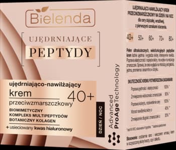 Ujędrniające Peptydy krem do twarzy, przeciwzmarszczkowy 40+, ujędrniający, na dzień/noc