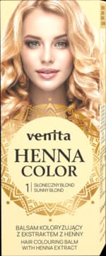 Henna Color balsam do włosów, koloryzujący, z ekstraktem z henny, nr 1 Słoneczny Blond