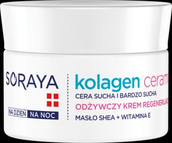 Kolagen Ceramidy krem do twarzy, odżywczy, regenerujący, dzień/noc