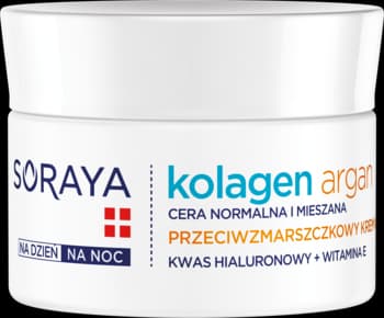 Kolagen Argan krem do twarzy, przeciwzmarszczkowy, nawilżający, dzień/noc