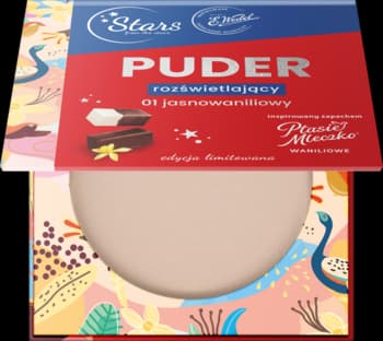 E.Wedel puder do twarzy, rozświetlający, Ptasie Mleczko waniliowe, nr 01