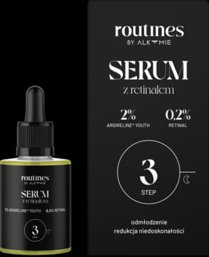 serum do twarzy z retinalem, odmłodzenie, redukcja niedoskonałości