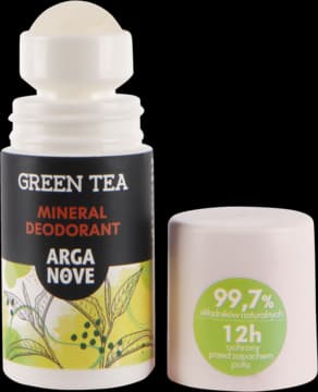 dezodorant w kulce, mineralny, ałunowy, Green Tea