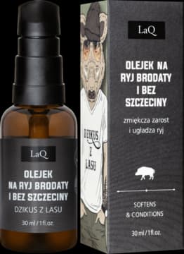 Dzikus z Lasu olejek do brody, Na ryj brodaty i bez szczeciny