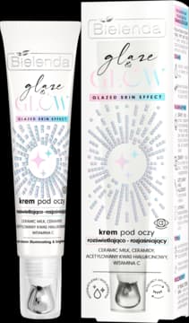 Glaze & Glow krem pod oczy, rozświetlająco-rozjaśniający, glazed skin effect