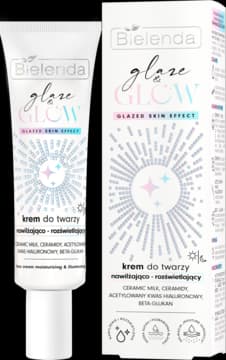 Glaze & Glow krem do twarzy, nawilżająco-rozświetlający, glazed skin effect