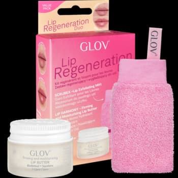 Lip Regeneration zestaw do pielęgnacji ust, rękawica do peelingu + masełko do ust