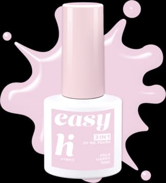Easy 3in1 lakier hybrydowy, #604 Happy Pink