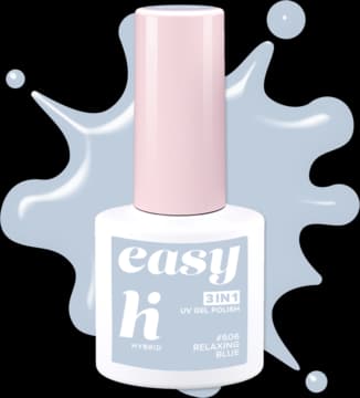 Easy 3in1 lakier hybrydowy, #606 Relaxing Blue
