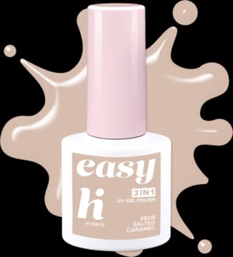 Easy 3in1 lakier hybrydowy, #608 Salted Caramel