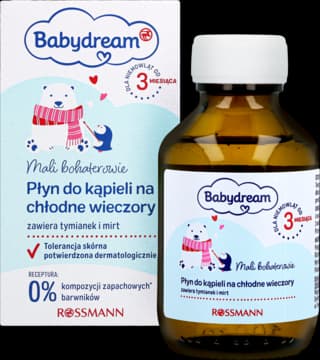 płyn do kąpieli na chłodne wieczory, od 3. m-ca życia