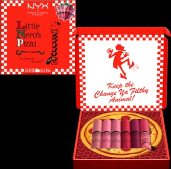 Home Alone Little Nero's Pizza zestaw błyszczyków do ust, Pink & Red