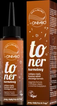 toner do włosów, Karmelowy