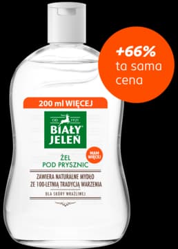 żel pod prysznic z naturalnym mydłem