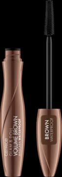 Glam & Doll Volume Brown tusz do rzęs, wodoodporny, Brązowy